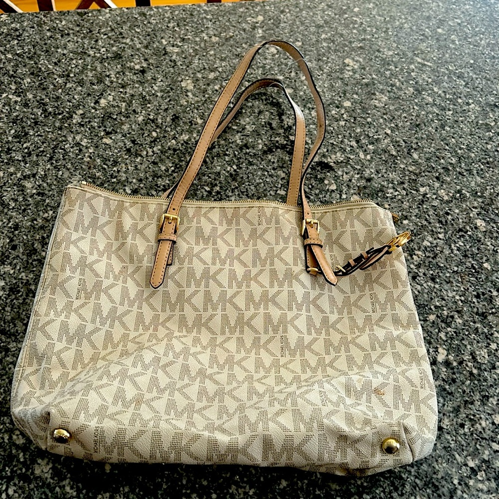 Cream and beige Michael Kors
